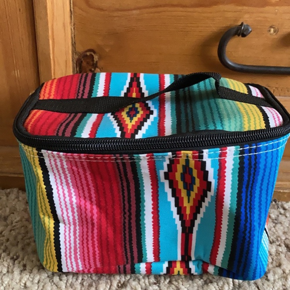 Serape cosmetic case